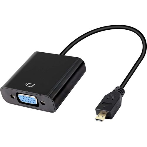 Adaptateur Audio Micro Hdmi Vers Vga 1080P Full Hd Micro Hdmi Mâle Vers Vga Femelle Interface Pour Moniteurs De Bureau, Projecteurs, Ordinateurs Portables, Tablettes[GBP6270205]