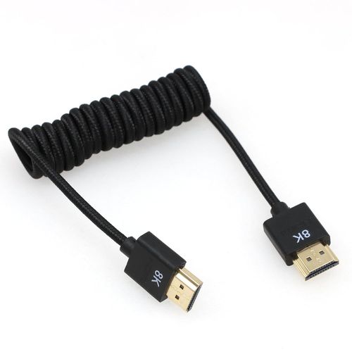 Câble Spiralé Tressé Ultra Rapide Hdmi Vers Hdmi 2.1 8K Pour Caméra Z Cam Vers Moniteurs Atomos Ninja V/Bm5[GBP6271383]