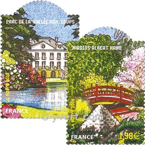 Jardins De France : Arboretum Châtenay Malabry Et Jardin Albert Kahn Boulogne Billancourt La Paire Année 2006 N° 3895 3896 Yvert Et Tellier Luxe