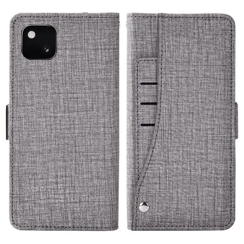 Pixel 1 Xl Compatible Avec Google Pixel 2 Étui Portefeuille En Cuir À Rabat Avec Porte-Cartes, Accessoires De Cellule, Porte-Monnaie, Fente Pour Carte D'identité, Étuis De Téléphone Pour Pixel1 Femme Homme (Gris)