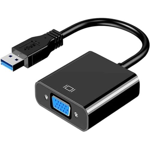 Adaptateur Usb Vers Vga, Usb 3.0/2.0 Vers Vga, Convertisseur Vidéo Hd 1080P Pour Pc, Ordinateur Portable, Tv Hdtv, Compatible Avec Windows Xp/7/8/8.1/10[GBP6278190]