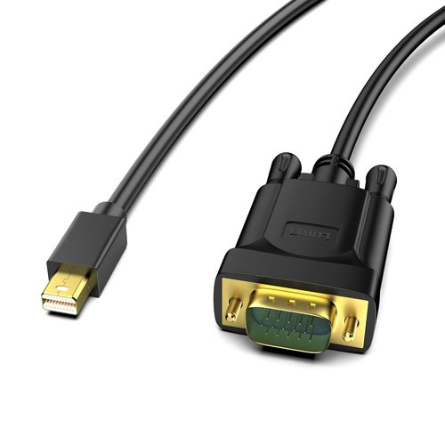 Câble Mini Displayport Vers Vga Câble Mdp Vers Vga De 2 M (Compatible Thunderbolt 2) Pour Macbook Air/Pro, Surface Pro/Dock, Moniteur, Projecteur[GBP6277475]