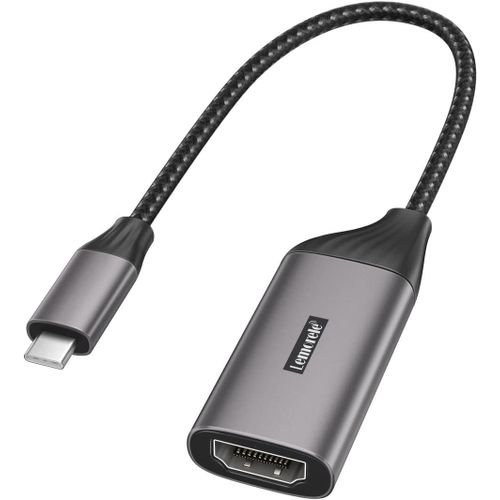 Adaptateur Usb C Vers Hdmi 4K, Adaptateur Thunderbolt 3 Vers Hdmi Macbook Air/Pro M1, Ipad M1, Téléphone Portable, Switch, Windows Et Plus [Coque En Aluminium Et Câble En Nylon][GBP6278379]