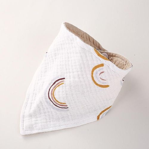 Bavoirs Bébé Lot De 10 Bavoirs Bandana Bébé En Coton Pour Garçons Filles Unisexes, Ensemble De 10 Couleurs Unies Pour La Dentition Et La Bave - Blanc (Correspondance Des Couleurs Arc-En-Ciel)