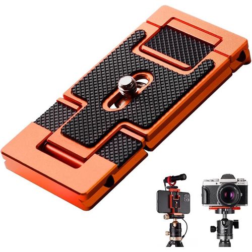 Plaque De Fixation Rapide, Montage Sur Trépied Pour Arca Standard Vis1/4 Pouce Pour Appareil Photo, Dslr, Ildc, Téléphone Portable[GBP6276277]