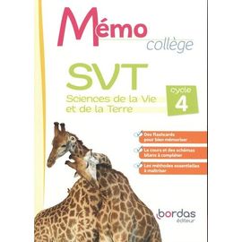 Mémo Collège Svt Cycle 4