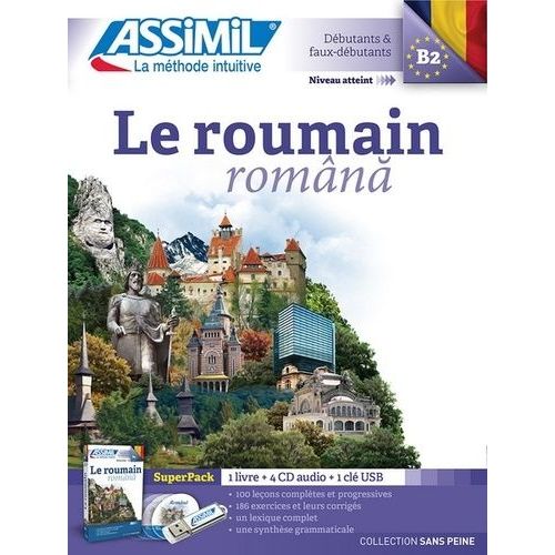 Le Roumain - Superpack 1 Livre + 4 Cd Audio +1 Clé Usb