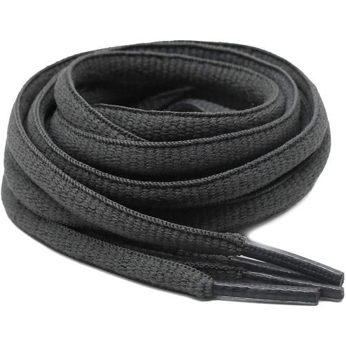100 Cm 2 Paires De Lacets De Chaussures Ovales Demi-Ronds Pour Chaussures De Sport/Course À Pied, Rouge, 80 Cm (Gris Foncé)