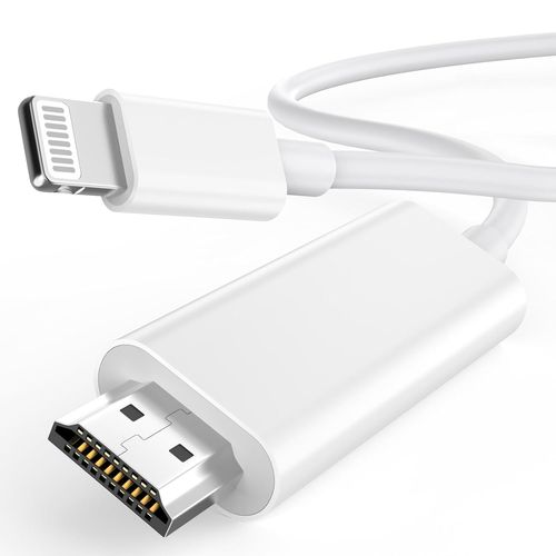 Certifié Apple Mfi Câble Lightning Vers Hdmi Pour Iphone Vers Tv - Adaptateur Av Numérique 1080P - Connecteur De Synchronisation D'Écran Compatible Avec Iphone 14 13 12 11 Xs Xr [GBP6278283]