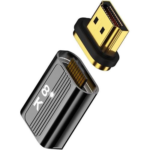 Adaptateur Vidéo Hdmi 2.1 8K Type-A Mâle Vers Femelle Magnétique Droit Pour Ordinateur Portable Hdtv[GBP6274902]