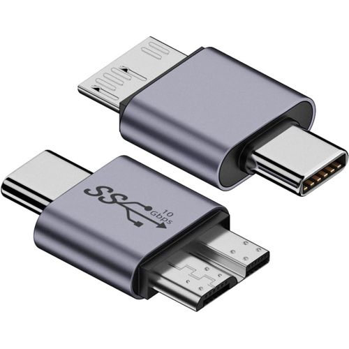 Adaptateur Usb-C Usb 3.1 Type C Mâle Vers Micro Usb 3.0 Mâle Adaptateur De Données 10 Gbit/S Pour Disque Ssd D'Ordinateur Portable[GBP6274945]