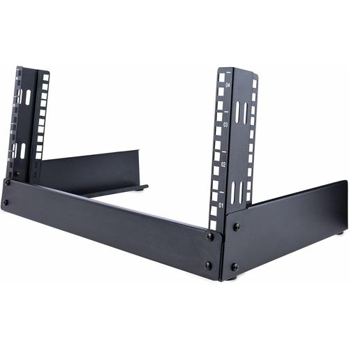 Rack À Cadre Ouvert 4U 19"" - Rack Réseau Autoportant À 2 Montants Pour Panneaux De Brassage/Données, Matériel Audiovisuel/It/Com/Studio - Max 30Kg, Avec Écrous Et Vis De Cage (Rk4O[GBP6276354]