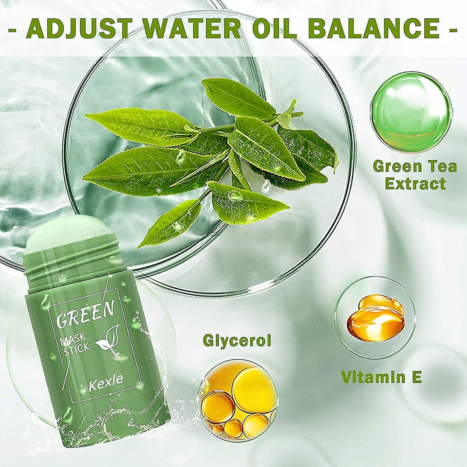 2 Pices Bton De Masque De Th Vert Dissolvant De Points No... - 2