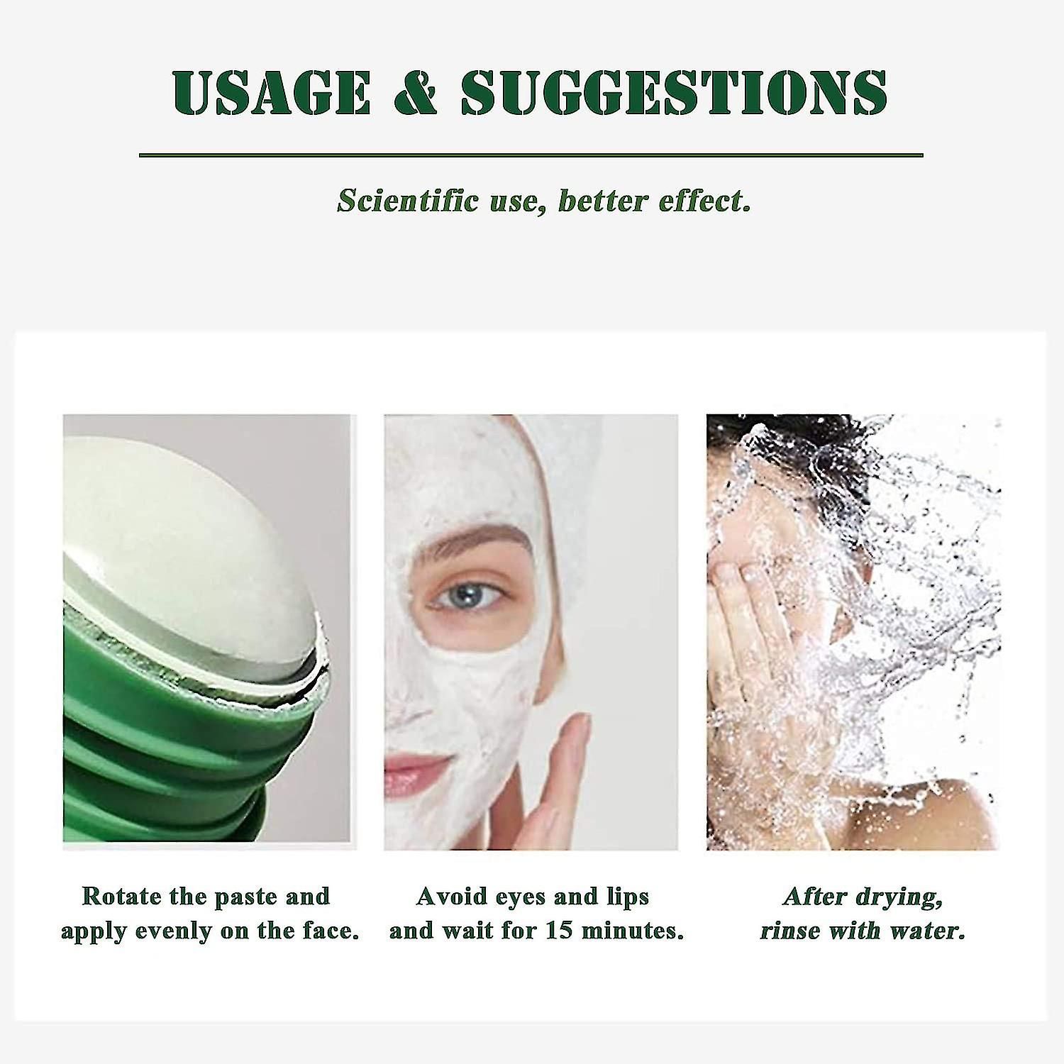 2 Pices Bton De Masque De Th Vert Dissolvant De Points No... - 5