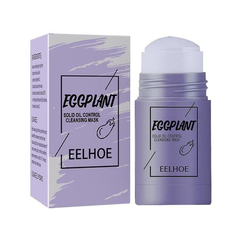 Pièces Bâton De Masque Au Thé Vert Dissolvant De Points Noirs Nettoyage En Profondeur Argile Frottis Hydrate Contrôle De L'huile Bâton De Masque D'argile Purifiant (Aubergine) 