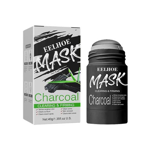 2 Pièces Bâton De Masque De Thé Vert Dissolvant De Points Noirs Nettoyage En Profondeur Argile D'étalement Hydrate Le Bâton De Masque D'argile Purifiant De Contrôle D'huile (Charbon De Bambou) 