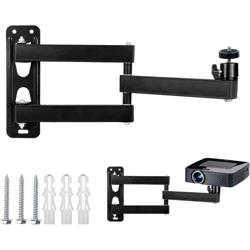Support De Videoprojecteur, Support Mural Pour Mini Projecteur, Multi-Angle Projecteur Réglable Combinaison Pour Projecteur/Support Surveillance Avec Interface À Vis 1/4 Pouce Bras[GBP6276763]