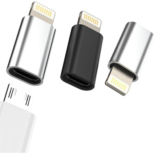 Adaptateur Lightning Vers Micro Usb (3 Packs) Pour Apple Iphone 14 13 Pour Ipad Micro Usb Femelle Câble Vers Lightning Mâle Jack Jack Jack Convertisseur Mc-To-L[Gbp6277739]