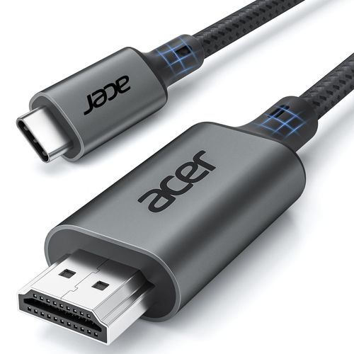 Câble Usb C Vers Hdmi 4K@60Hz 2M, Cable Thunderbolt 4 3 Type C Hdmi 2.0 Compatible Avec Iphone 16 Plus Pro Max 15 Macbook Pro Air Surface Pro 10 Ipad Pro Air Galaxy S24 Ultra[GBP6274766]