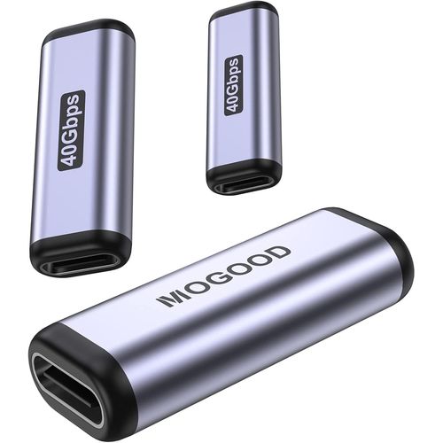 Coupleur Usb C, Adaptateur Usb C Femelle Vers Femelle, Convertisseur Otg Type C 40 Gbps Pd 100W 8K@60Hz Extension Type C Pour Macbook Air/Pro, Thunderbolt 3/4, Périphériques D'Inte[GBP6276586]