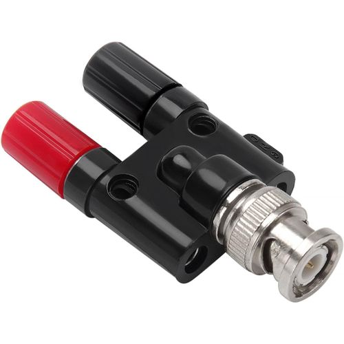 Connecteurs Coaxiaux Bnc Mâle Vers 2 X 4Mm Double Fiche Femelle Banane, Rf Coaxial Splitter Jack, Bnc Fiche Mâle À Double 4Mm Prise Adaptateur Banane Jack Prise Pour Oscilloscope[GBP6277748]