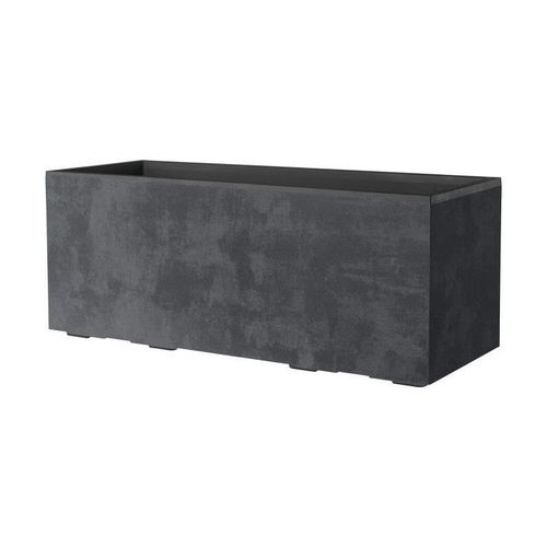 Jardinière Muret - Deroma - Millennium R - Anthracite - A Réserve D'eau - Roulettes - 99 Cm