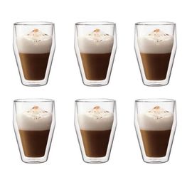 Set 6 Verres Thermo - Bodum - Titlis - Double Paroi - 0.35 L - Transparent