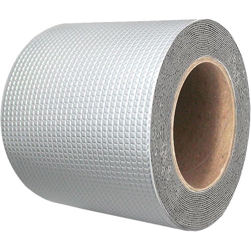 Ruban Butyle en Aluminium,Ruban Super Étanche,Caoutchouc Butyle,Ruban Adhesif Resistant a l Eau,Bande Etancheite Autocollante,Bande Etancheite Toiture,Ruban de Reparation Etanche (15cmx5m)