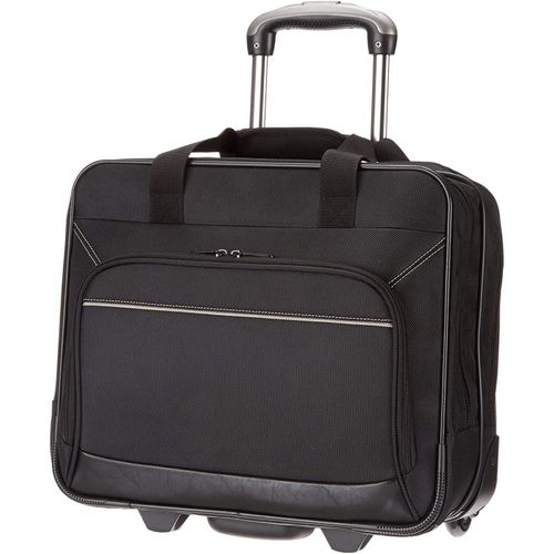 Sacoche à roulettes pour Ordinateur Portable-avec roulement Rapide et Poche Avant Facile d¿accès-Compatible avec Ordinateurs Portables de 15,6 Pouces (39,6 cm),Noir