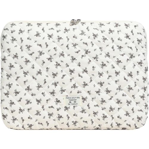 Housse pour Ordinateur Portable,Pochette Ordinateur Portable,Sac fourre-Tout Matelassé,Compatible avec Les Ordinateurs Portables de 13/14/15 Pouces (Noir,L)