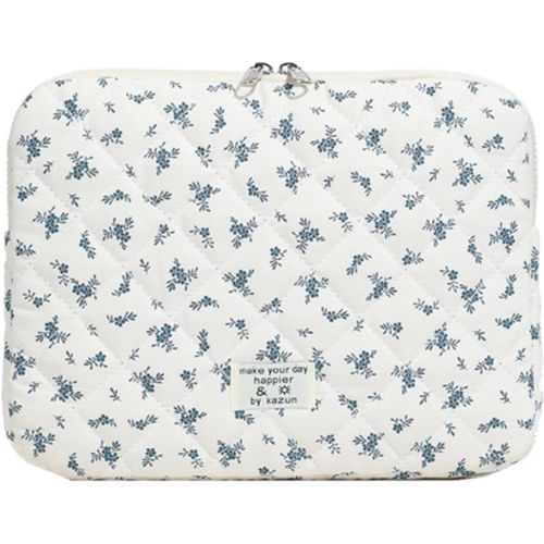 Housse pour Ordinateur Portable,Pochette Ordinateur Portable,Sac fourre-Tout Matelassé,Compatible avec Les Ordinateurs Portables de 13/14/15 Pouces (Bleu,S)