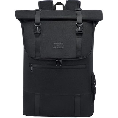 Sac a Dos Homme Femme,Sac à Dos pour Ordinateur Portable 15/17.3 Pouces,Sac Ados PC Portable Roll Top résistant à l'eau,Sac a Dos pour Affaire Travail Voyage.[V458]