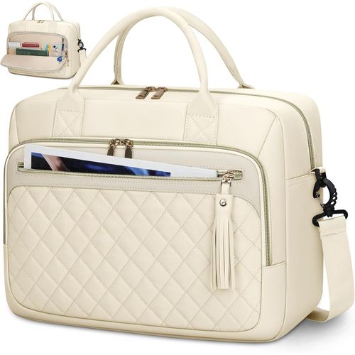 Sacoche pour Ordinateur Portable 17 Pouces Sac Travail Femme Grande Sac pc Portable Sacs et Housses pour Ordinateur Portable Imperméable Mallette pour Femme Sac à Bandoulière.[V152]