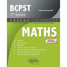 Mathématiques Bcpst 1re Année