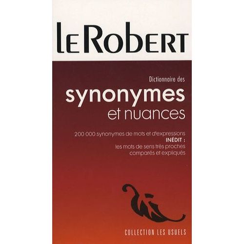 Dictionnaire Des Synonymes Et Nuances