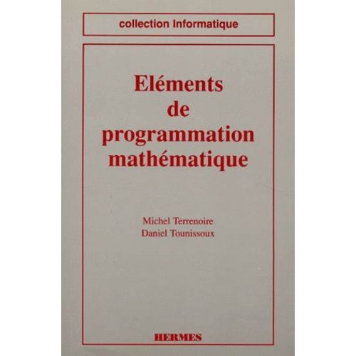 Eléments De Programmation Mathématique