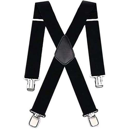 Largeur Bretelles Croisées Pour Pantalon Moto Homme, Ultra-Résistantes, Réglables Et Élastiques, Noir, Taille Unique