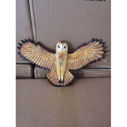 Owl Sculpture Portail Art Résine Artisanat