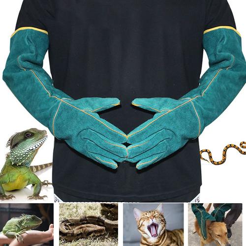 Gants De Manipulation D'animaux Résistants Aux Morsures, Gants Résistants Aux Morsures De 62 Cm Pour Le Bain, Le Toilettage, Le Soudage, La Manipulation De Chien/Chat/Oiseau/Serpent/Perroquet/Lézard/R