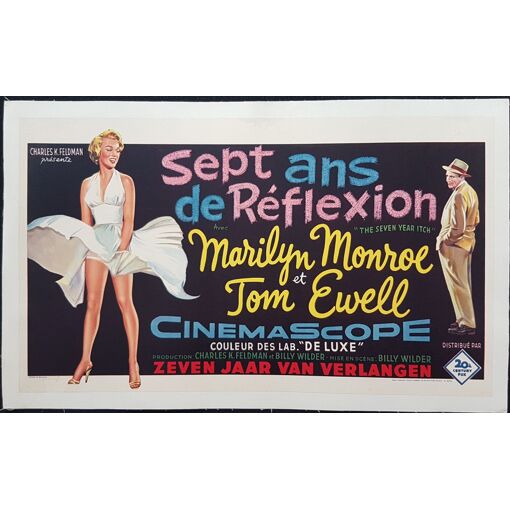 Sept ans de réflexion - Film 1955 Billy WILDER avec Marilyn MONROE