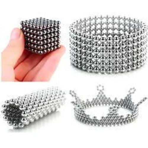 Acheter 3MM 216 pièces bricolage boules magnétiques aimant magique Cube  Buckyballs enfants enfants jouant à des jeux de brain storming Puzzle  construction jouets de table