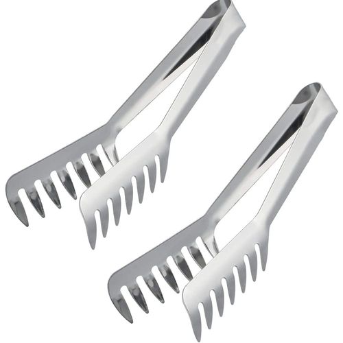 Paquet De 2 Pinces À Pâtes, Pince À Nourriture En Acier Inoxydable, Pince À Spaghetti