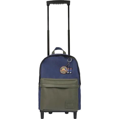 Sac trolley Tann's Esteban bicolore L - 2 compartiments 6-73144 Bleu/Kaki