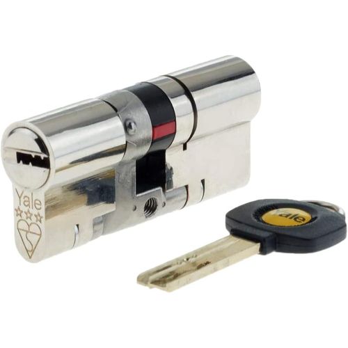CLICKSELL-Serrure À Barillet En Nickel De Qualité Supérieure 35 Ts2007 Cylindre Euro 3 Étoiles Anti-Casse Haute Sécurité Porte Upvc Serrure Ts2007:35/35