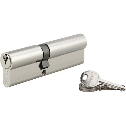 CLICKSELL-Cylindre À Clé Crantée 45 X 60 Mm Nickelé 3 Clés
