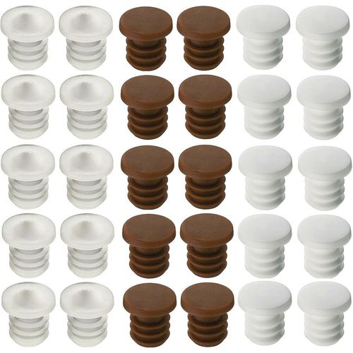 Clicksell-10x Amortisseur De Porte Butée Silicone 6mm Blanc Marron Transparent Meuble Placard Cuisine Chambre Salle De Bain (Transparent)