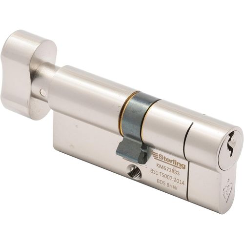 CLICKSELL-Int Ext Bs1 Etn4040 Cylindre De Porte En Nickel Satiné Intérieur 50 Mm Extérieur 90 Mm