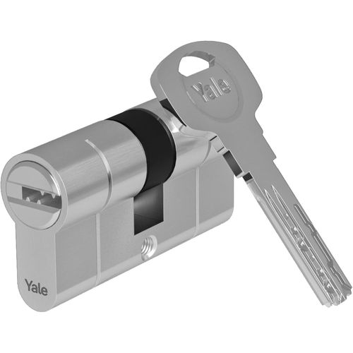 CLICKSELL-Cylindre De Serrure Débrayable 30X40 Mm, 10 Goupilles-Porte Extérieure, Porte Intérieure, Porte D'Entrée-Yc2100-5 Clés Réversibles, Nickelé