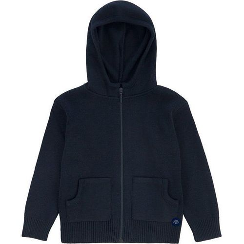 Gilet Zippé "Yann" Kids - Laine Enfant Navire 2 Ans