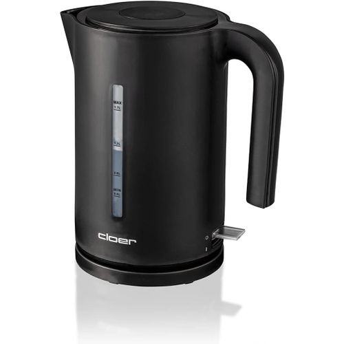 CLICKSELL-4110 Bouilloire Elèctronique, Grand Indicateur De Niveau D'Eau, Protection Contre La Surchauffe Et La Marche À Vide , 1.7 Litres , 2200 W, Noir